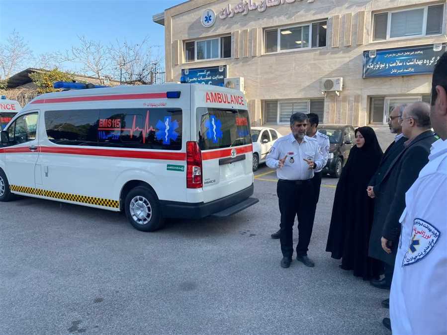تقویت ناوگان اورژانس مازندران با آمبولانس‌های پیشرفته