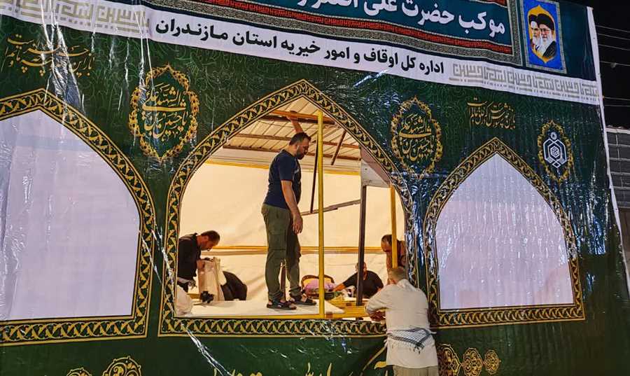 اعزام خادمان اوقاف مازندران به سامرا + فیلم
