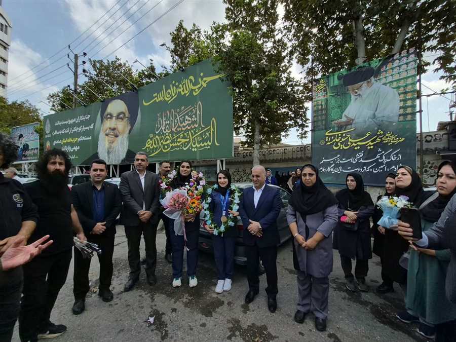 استقبال از قهرمان تیراندازی آسیا در ساری