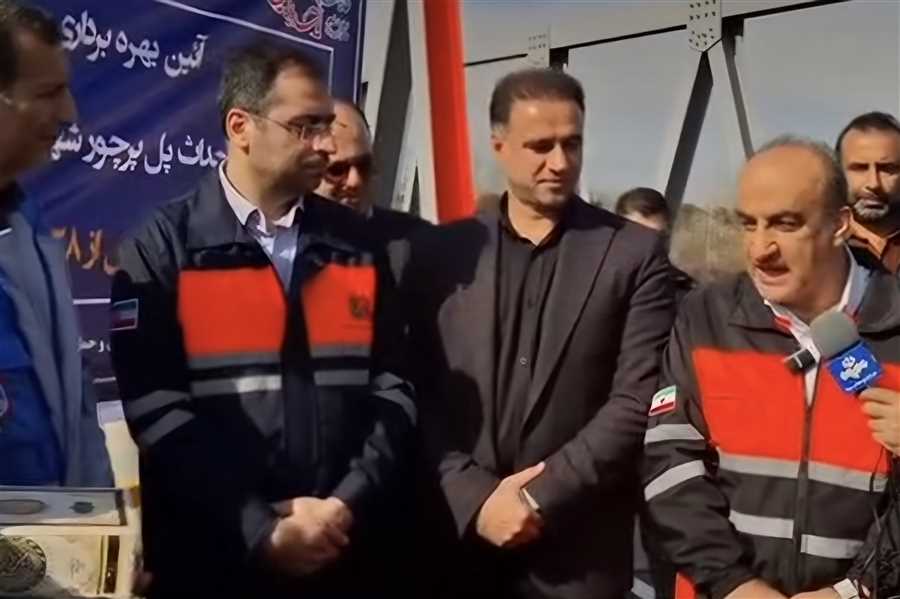 بهره‌برداری از پل "پرچور" شهرستان عباس‌آباد