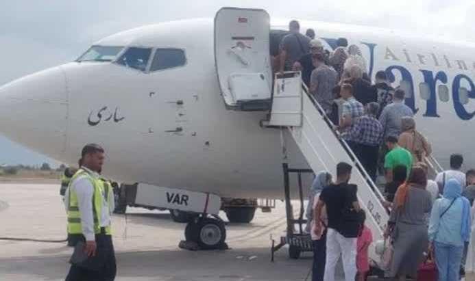 اولین پرواز ساری - دبی انجام شد