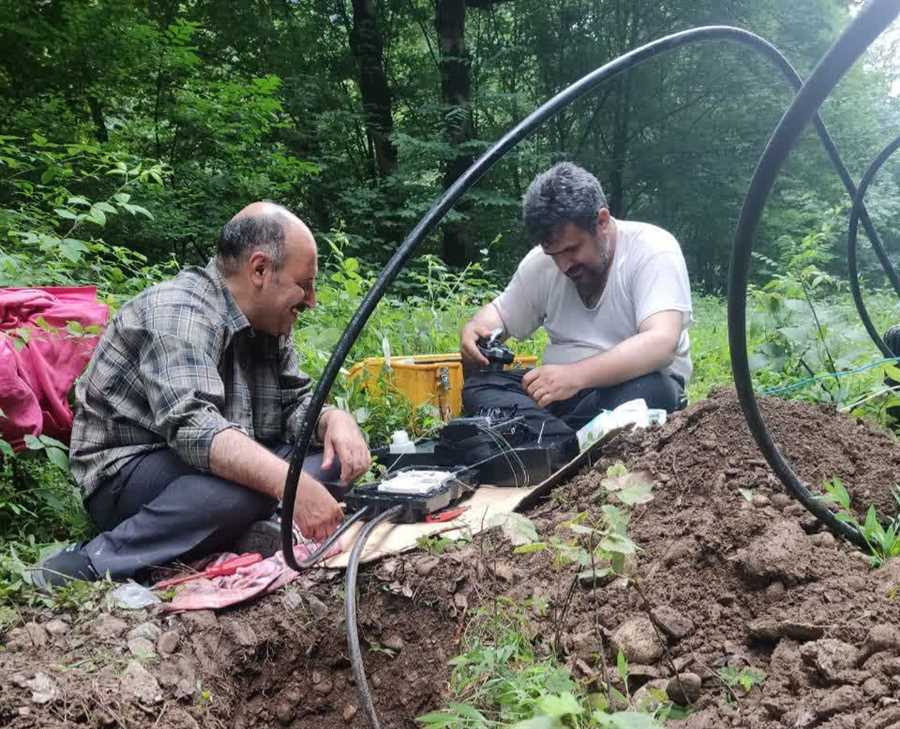 رفع خرابی کابل فیبر نوری در جنگل‌های سوادکوه