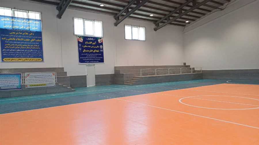 "هزارجریب" بهشهر صاحب سالن ورزشی شد