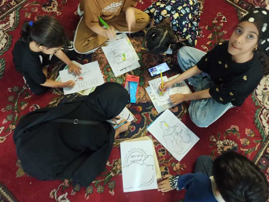 کودکان "کاورد"، ارادت‌شان را نقاشی کردند