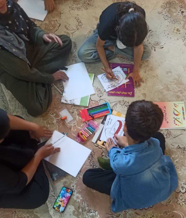 کودکان "کاورد"، ارادت‌شان را نقاشی کردند