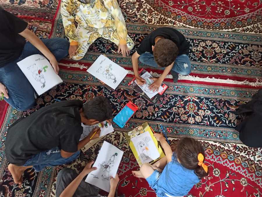 کودکان "کاورد"، ارادت‌شان را نقاشی کردند