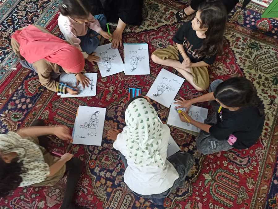 کودکان "کاورد"، ارادت‌شان را نقاشی کردند